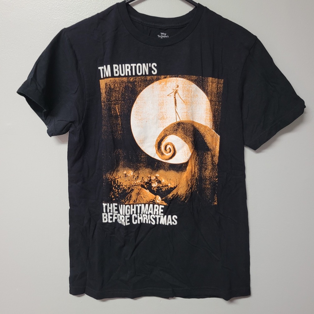 Disney Tim Burtons Nightmare Before Christmas Jack Skellington Graphic T Shirt S